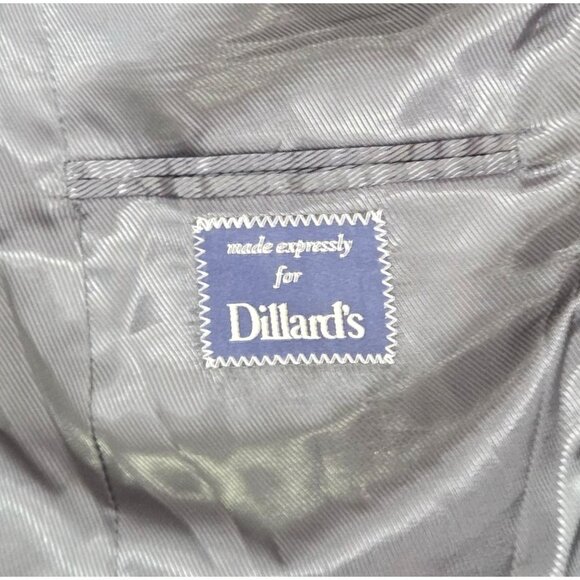 Daniel Cremieux Collection Dillards Vintage Black Pinstripe 3 Button Blazer 41R - Picture 7 of 11